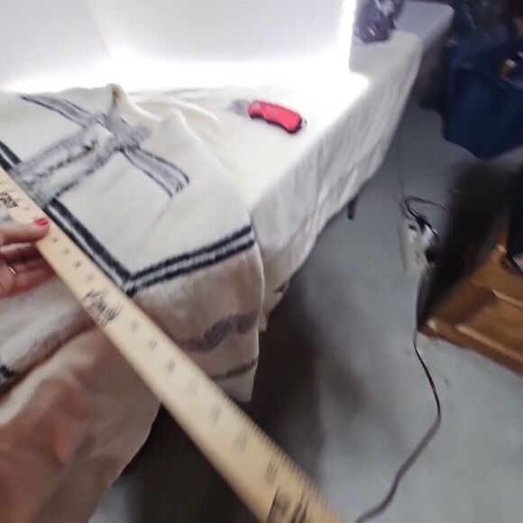 SOLITAIRE Open Cardigan Cozy Striped Duster Tribal Aztec Solitaire, womens Large - Picture 6 of 6